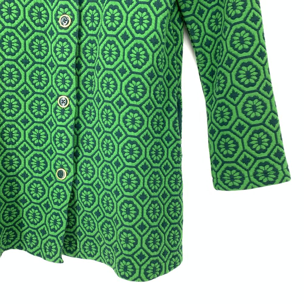Isaac Mizrahi Live Jacket Women's Size XS Button Front Long Sleeve Green - Picture 4 of 7